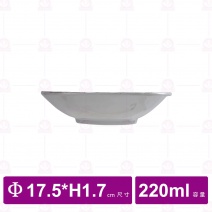 【台灣美耐】S21007釉燒  圓深盤  (6入/盒)