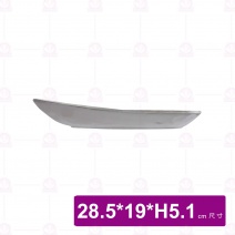 【台灣美耐】S45111釉燒橢圓盤28.5x19x5.1cm(6入/盒)