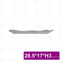 【台灣美耐】S53011釉燒  長方盤28.5x17x3cm(6入/盒)