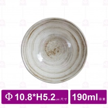 【台灣美耐】S13304釉燒  圓碗10.8x5.2cm(12入/盒)