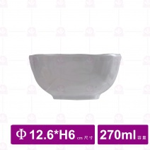 【台灣美耐】S13305釉燒  圓碗12.6x6cm(12入/盒)