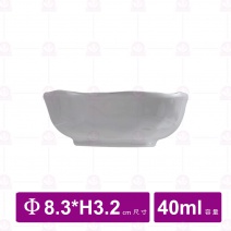 【台灣美耐】S13403釉燒  醬料碟8.3x3.2cm(12入/盒)