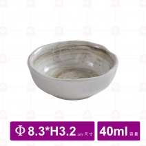 【台灣美耐】S13403釉燒  醬料碟8.3x3.2cm(12入/盒)