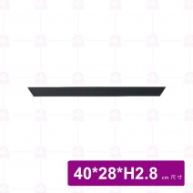 【台灣美耐】JW5217 陶面四方托盤  黑 (6入/盒)