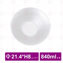 【台灣美耐】JW1008 陶面日式拉麵碗 白 (12入/盒)