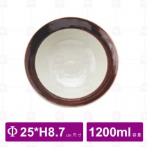 【台灣美耐】JW1010 陶面雙色拉麵碗  (6入/盒)