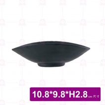 【台灣美耐】JW6003陶面橢圓盤 黑 (24入/盒)