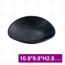 【台灣美耐】JW6003陶面橢圓盤 黑 (24入/盒)