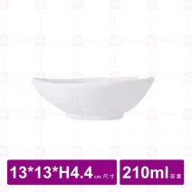 【台灣美耐】JWT65B陶面不規則碗  白 (12入/盒)