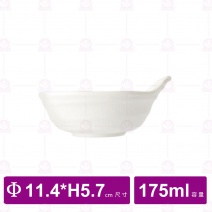 【台灣美耐】JWT55 陶面天水碗  白 (24入/盒)