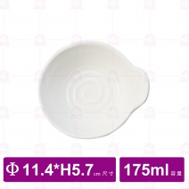 【台灣美耐】JWT55 陶面天水碗  白 (24入/盒)