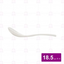 【台灣美耐】8207日式陶面湯匙 白 18.5cm(48入/盒)