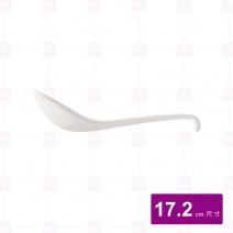 【台灣美耐】KW11B後勾湯匙(亮面)白17.2cm(60入/盒)