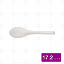 【台灣美耐】KW11B後勾湯匙(亮面)白17.2cm(60入/盒)