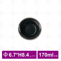 【台灣美耐】C201 橫紋水杯 亮面 黑  (接單生產)