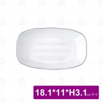 【台灣美耐】KD3207L京饌 湯盤22.7xH3.3cm(20入/盒)