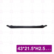 【台灣美耐】A7317 陶面長方盤黑 (4入/盒)