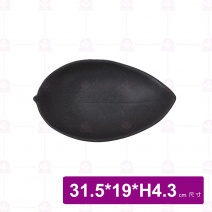 【台灣美耐】SF46212岩燒 葉型盤 (6入/盒)