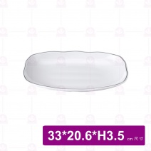 【台灣美耐】KD3213L京饌 波紋長方盤 (10入/盒)