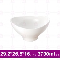 【台灣美耐】6512比安卡元寶碗白(接單生產)