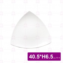 【台灣美耐】7016-A比安卡三角平盤(白) (接單生產)