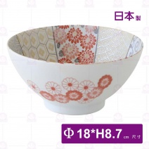【日本】祥瑞陶瓷7吋麵碗-Φ18xH8.7cm