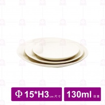 【台灣美耐】A7906 陶面造型圓盤米15x3cm(6入/盒)