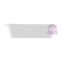 正方條絨烤盤 6.5吋-白 16.5x13.3xH3.9cm (5入/盒)