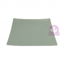 D96A37-9.2G 正方條絨盤 9.2吋-綠 23.1x23.1xH2.5cm