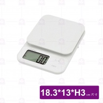 dretec｜速量型電子料理秤-白色-3kg/0.1g