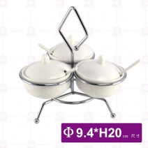 三格佐料盅組-Φ9.4(單一圈)xH20cm