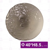 窯燒玻璃HEART圓深玻-Φ40xH8.5cm