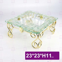 維娜斯藝術方型陳列架(不附盤)-23x23xH11cm