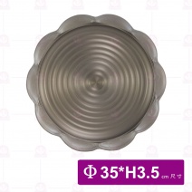 蓮花陶板(鋁合金陽極) Φ35xH3.5cm(不含蓋)
