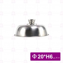 白鐵牛排蓋(菜蓋)Φ20cm可合小梅花鐵板