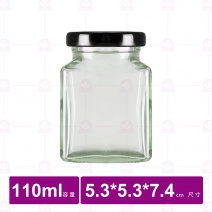 方罐(附蓋)-110ml