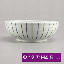藍線紋5吋厚缽-Φ12.7xH4.5cm