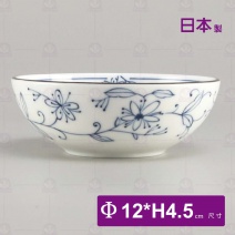 【日本】線唐草輕量4吋圓缽-Φ12xH4.5cm