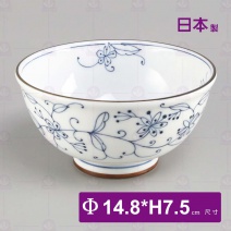 【日本】線唐草輕量5吋麵碗-Φ14.8xH7.5cm