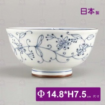 【日本】線唐草輕量5吋麵碗-Φ14.8xH7.5cm