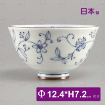 【日本】線唐草輕量大平碗-Φ12.4xH7.2cm