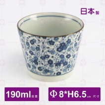 【日本】藍染小花3吋茶杯-190ml