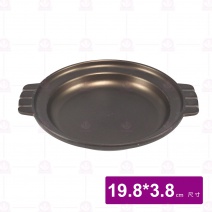 鮑魚鍋身  陽極(黑) Φ19.8xH3.8cm