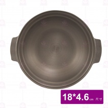 日式陶板鍋 身 (陽極 黑) Φ18xH4.6cm