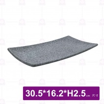 花崗岩-11.8吋 長方翹角盤