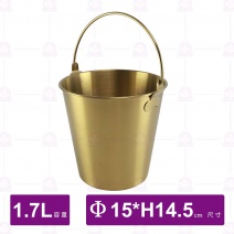 304小提桶(金色)-1.7L