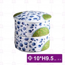 小號食格組(春色碧藤)-Φ10xH9.5cm