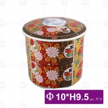 小號食格組(金花山水)-Φ10xH9.5cm