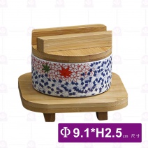 小號食格(木蓋)-Φ9.1xH2.5cm