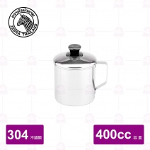 【斑馬 ZEBRA 】304不鏽鋼口杯(附蓋) 400cc